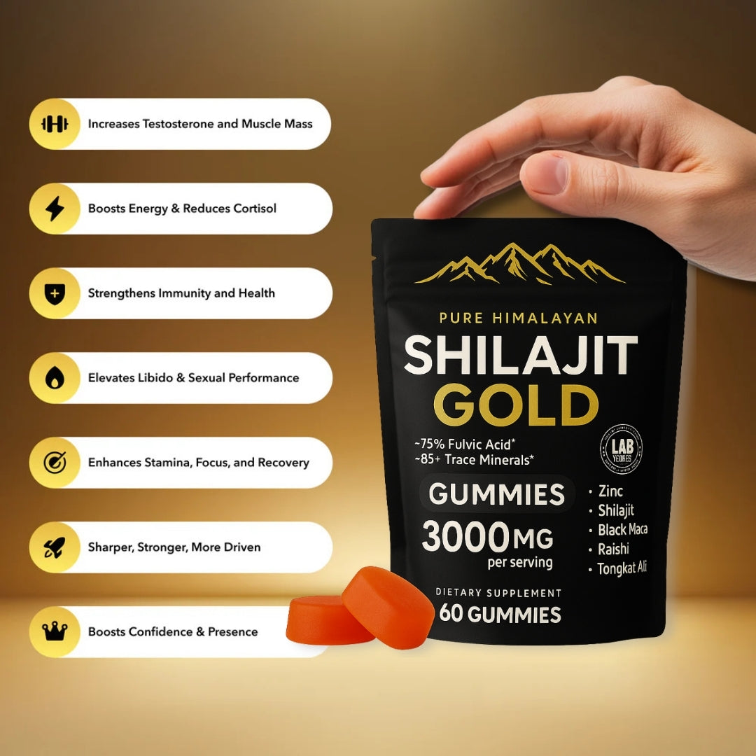 ProperVitys™ Pure Shilajit Gummies - 6-in-1 Natural Energy, Vitality & Wellness Support